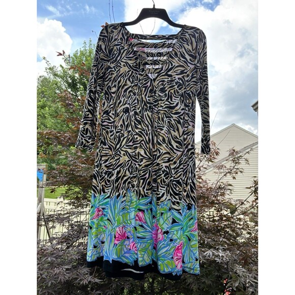 NWT Lilly Pulitzer Ophelia Dress Size Small can you zee Me Zebra Print Vacation - Picture 3 of 8